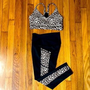 Zyia Active Leopard Sports Bra (S) and Leggings (4)
